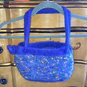 Gorgeous hand-felted handbag. Wearable art!